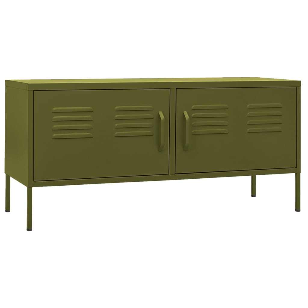 vidaXL TV Stand TV Unit Sideboard Home TV Console Media Unit Cupboard Steel