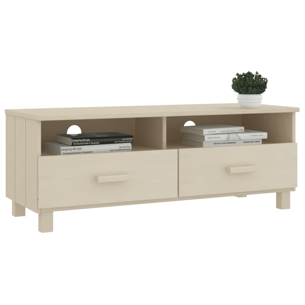 vidaXL TV Stand TV Console Sideboard TV Unit Cupboard HAMAR Solid Wood Pine