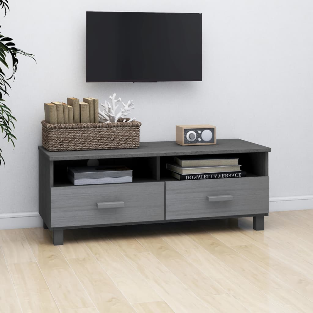 vidaXL TV Stand TV Console Sideboard TV Unit Cupboard HAMAR Solid Wood Pine