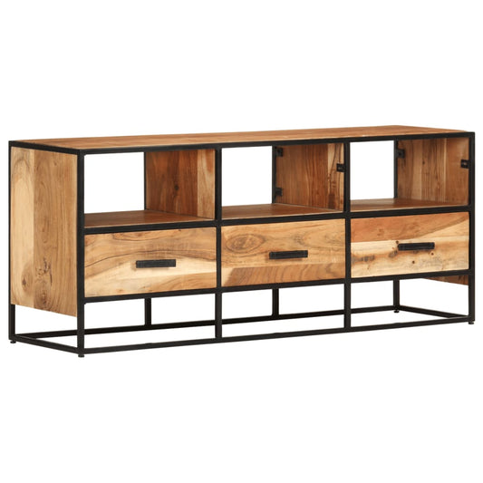 vidaXL TV Stand TV Unit Sideboard Home TV Console Media Unit Rough Mango Wood