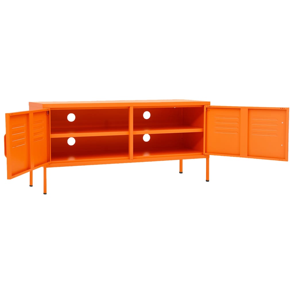 vidaXL TV Stand TV Unit Sideboard Home TV Console Media Unit Cupboard Steel