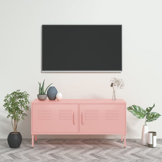 vidaXL TV Stand TV Unit Sideboard Home TV Console Media Unit Cupboard Steel
