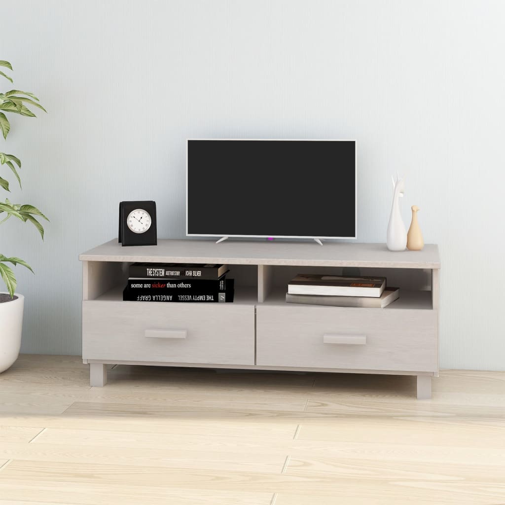 vidaXL TV Stand TV Console Sideboard TV Unit Cupboard HAMAR Solid Wood Pine